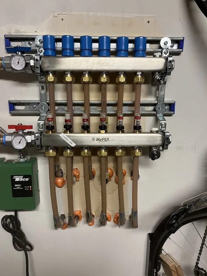 Plumber performing Gas Line Installation at a residential property in Tamaqua